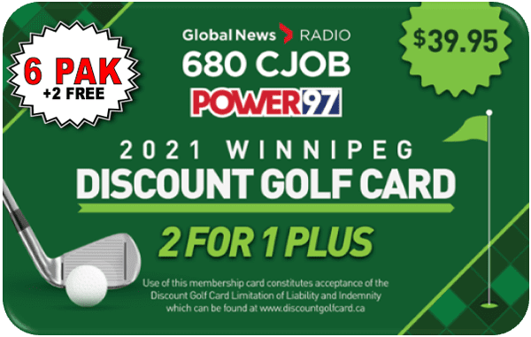 2021 Winnipeg Discount Golf Card (Super Six)