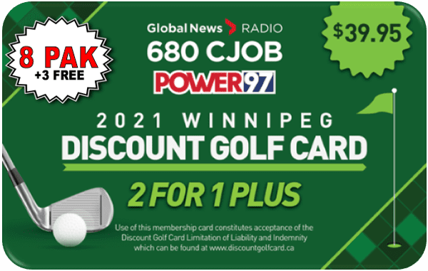 2021 Winnipeg Discount Golf Card (Eight is Great)